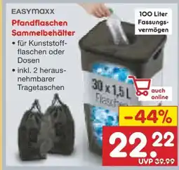 Netto Marken-Discount easy! MAXX Pfandflaschen Sammelbehälter Angebot
