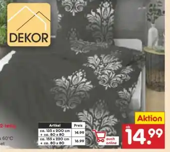 Netto Marken-Discount Dekor Biber-Bettwäsche Angebot