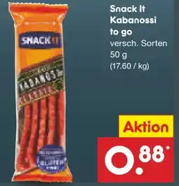 Netto Marken-Discount Snack !t Kabanossi to go Angebot