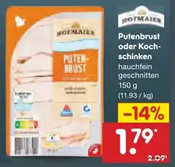 Netto Marken-Discount Hofmaier Putenbrust Angebot