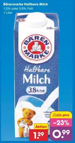 Netto Marken-Discount Bärenmarke Haltbare Milch Angebot