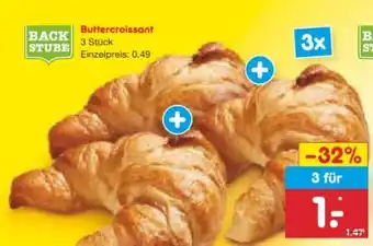Netto Marken-Discount Netto Backstube Buttercroissant Angebot