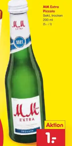 Netto Marken-Discount MM Mmchen Extra Piccolo Sekt Angebot