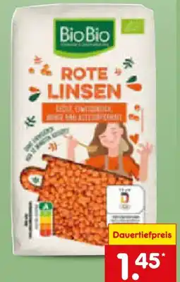 Netto Marken-Discount BioBio Bio-Rote Linsen Angebot