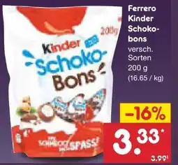 Netto Marken-Discount Ferrero Kinder Schoko-Bons Angebot