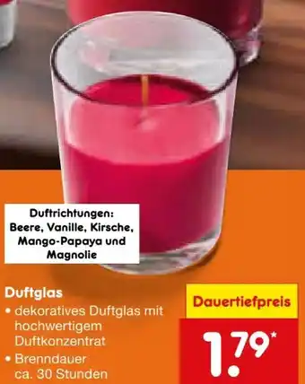 Netto Marken-Discount Dekor Duftglas Angebot