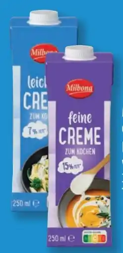 Lidl Milbona Creme zum Kochen Angebot