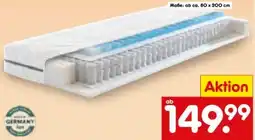 Netto Marken-Discount f.a.n. 7-Zonen-Tonnentaschenfederkern-Matratze Aman Angebot