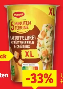 Lidl Maggi 5 Minuten Terrine Kartoffelbrei mit Röstzwiebeln & Croutons Angebot
