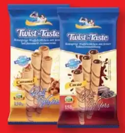 Lidl Dilek Twist n Taste Waffelröllchen Cacao Angebot