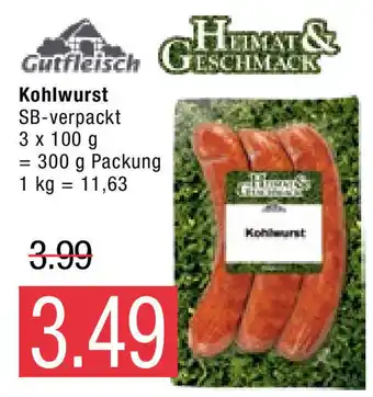 Marktkauf Gutfleisch Kohlwurst Angebot