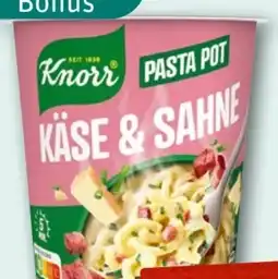 nahkauf Knorr Pasta Pot Käse & Sahne Angebot