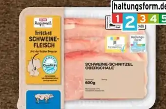nahkauf Rewe Regional Schweine-Schnitzel-Oberschal Angebot