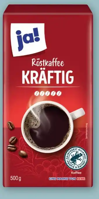REWE Center ja! Kräftiger Röstkaffee Angebot
