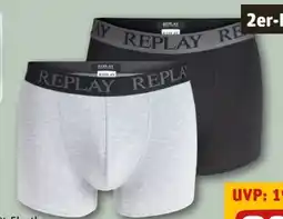 REWE Center Replay Herren-Boxershort 2er Pack Angebot