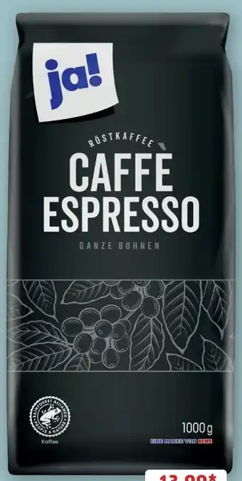 REWE Center ja! Caffè Espresso Angebot