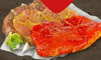 REWE Center Strohschwein Hüftsteaks mariniert Angebot