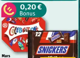 REWE Center Mars Celebrations Angebot
