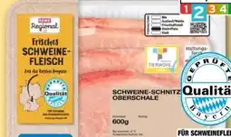REWE Center Rewe Regional Schweine-Schnitzel-Oberschal Angebot