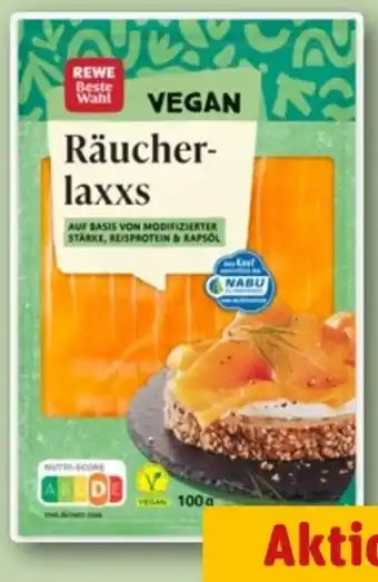 REWE Center Rewe Beste Wahl Räucherlaxxs vegan Angebot