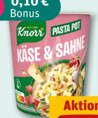 REWE Knorr Pasta Pot Käse & Sahne Angebot