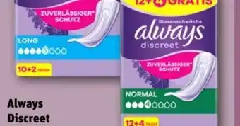 REWE Center Always Discreet Inkontinenzeinlagen Angebot
