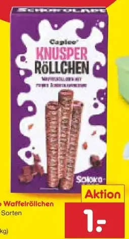 Netto Marken-Discount Capico Waffelröllchen Angebot