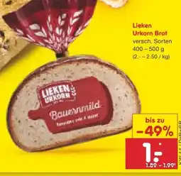Netto Marken-Discount Lieken Urkorn Brote Angebot