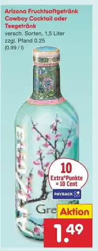 Netto Marken-Discount Arizona Fruchtsaftgetränk Cowboy Cocktail Angebot