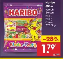 Netto Marken-Discount Haribo Minis Fruchtgummi Angebot
