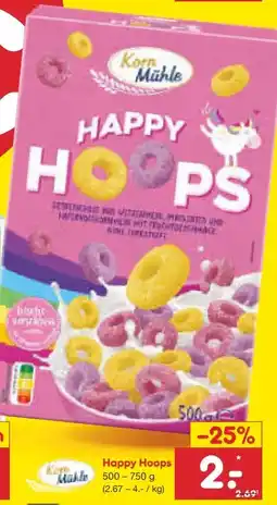 Netto Marken-Discount Korn Mühle Happy Hoops Angebot