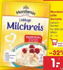 Netto Marken-Discount Mondamin Süße Gerichte Angebot