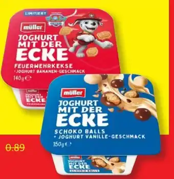 Lidl Müller Joghurt mit der Ecke Schoko Balls Vanille-Geschmack Angebot