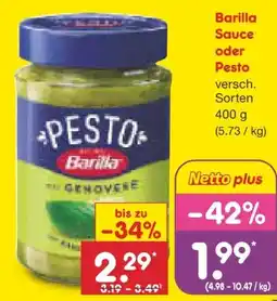 Netto Marken-Discount Barilla Pesto alla Genovese Angebot