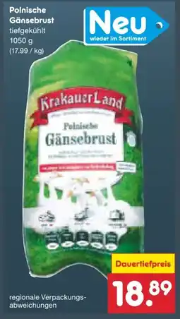 Netto Marken-Discount Krakauer Land Polnische Gänsebrust Angebot