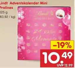 Netto Marken-Discount Lindt Mini-Adventskalender Praline Angebot
