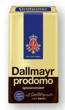 Scheck-in-Center Dallmayr Prodomo Kaffee Angebot