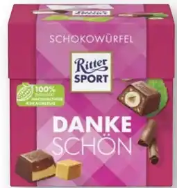 Scheck-in-Center Ritter Sport Schokowürfel Danke Schön Angebot