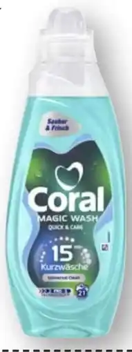 Scheck-in-Center Coral Waschmittel Magic Wash Universal Clean Angebot