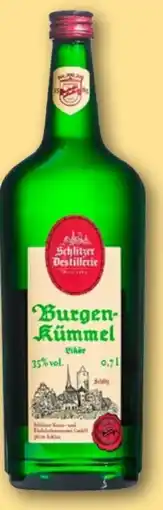 REWE Center Schlitzer Destillerie Burgenkümmel Likör Angebot