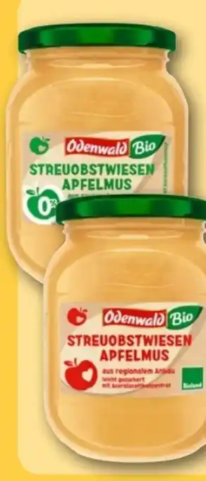 REWE Center Odenwald Bio Streuobstwiesen Apfelmus Angebot
