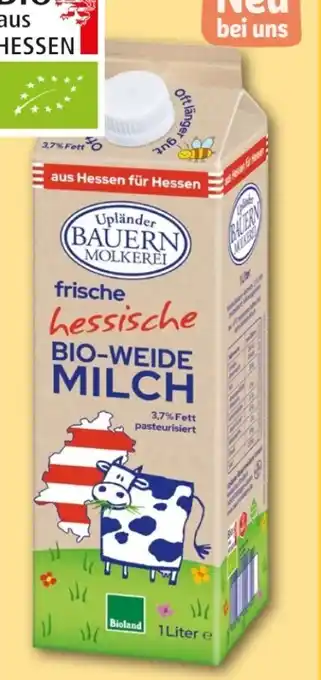 REWE Center Upländer Bauern Molkerei Bio Weidemilch Angebot