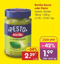 Netto Marken-Discount Barilla Pesto Angebot