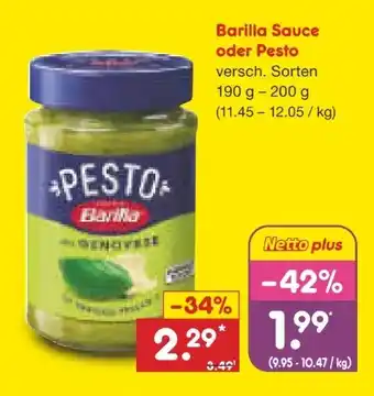 Netto Marken-Discount Barilla Pesto Angebot