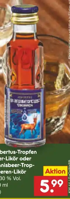 Netto Marken-Discount St. Hubertus-Tropfen Kräuterlikör Angebot