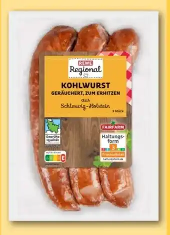 REWE Center Rewe Regional Kohlwurst Angebot