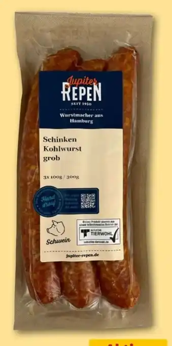 REWE Center Jupiter Repen Schinkenkohlwurst Angebot