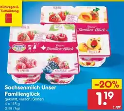 Netto Marken-Discount Sachsenmilch Unser Familienglück Angebot