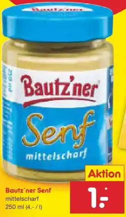 Netto Marken-Discount Bautz'ner Senf Mittelscharf Angebot