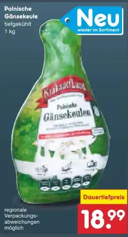 Netto Marken-Discount Krakauer Land Polnische Gänsekeulen Angebot
